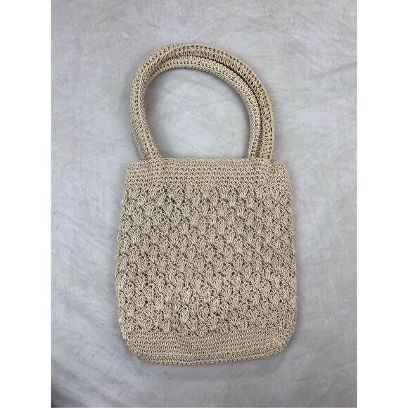 Vintage Y2K 90s Faux Straw Woven Bag - Picture 1 of 9